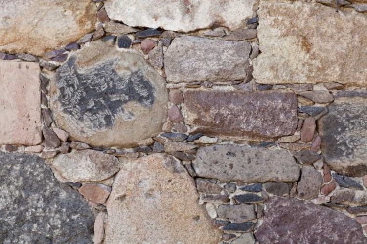 Picture of MEXICO DETAIL OF TRADITIONAL STONE WORK ON WALL