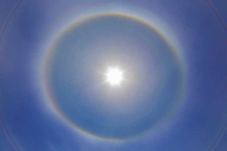 Picture of USA, WASHINGTON, SEABECK RAINBOW-COLORED HALO