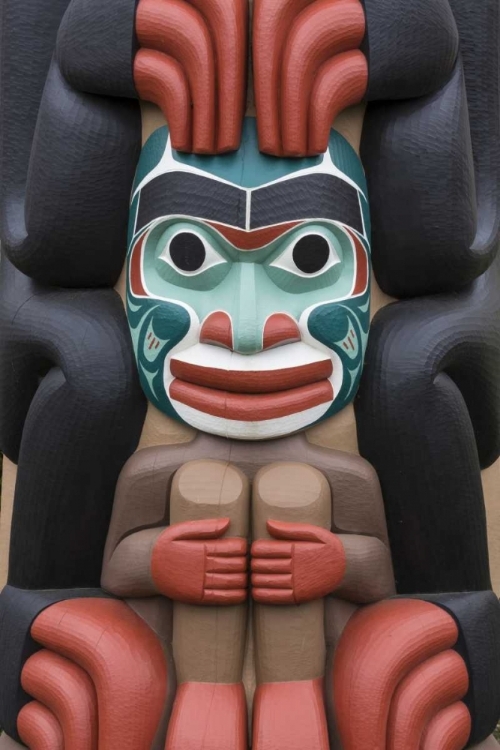 Picture of USA, WASHINGTON STATE, JAMESTOWN TOTEM ART PR