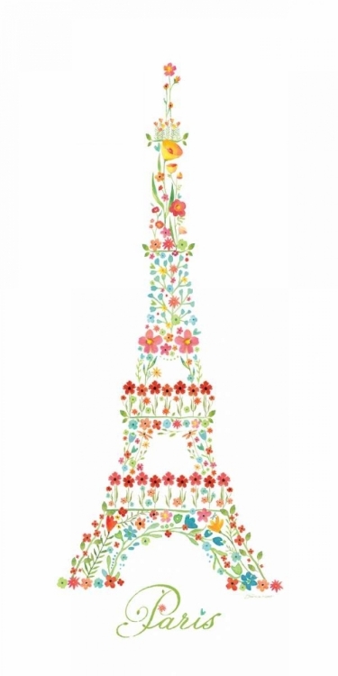 Picture of EIFFEL TOWER IN FLOWERS I