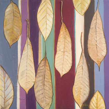 Picture of LEAVES AND STRIPES I