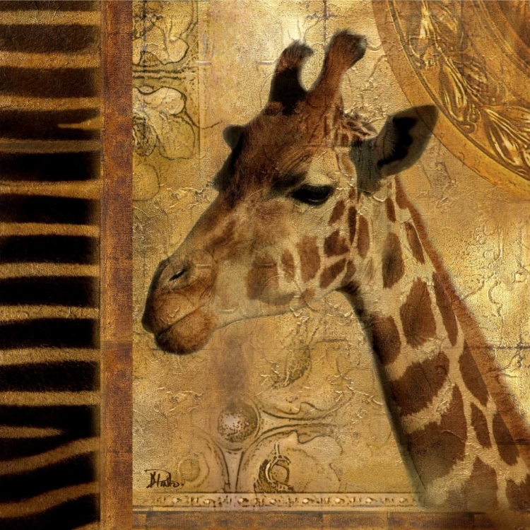 Picture of ELEGANT SAFARI III-GIRAFFE