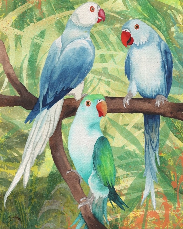 Picture of TROPICAL BIRDS I