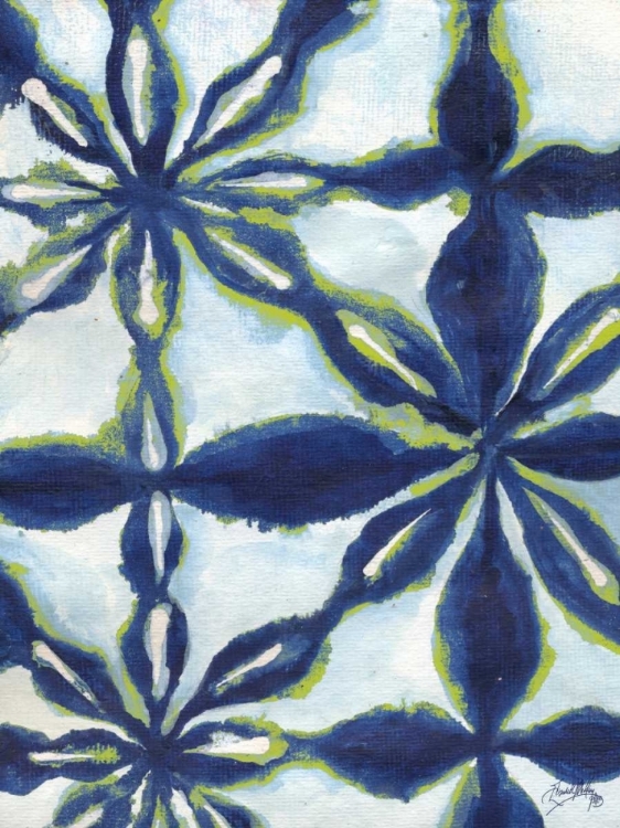 Picture of GREEN AND BLUE SHIBORI I