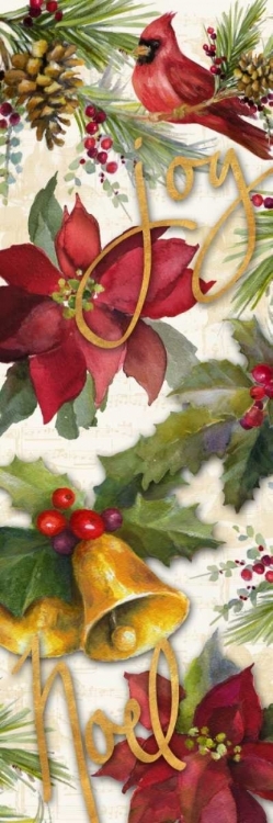 Picture of CHRISTMAS POINSETTIA PANEL I