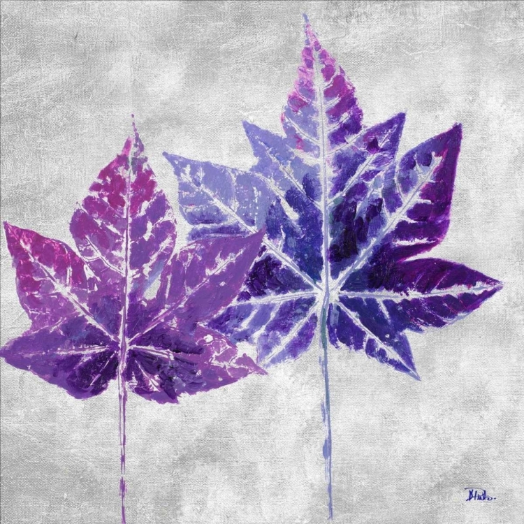 Picture of THE PURPLE LEAVES ON SILVER II