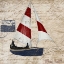 Picture of SAILING STAMP BORDER I