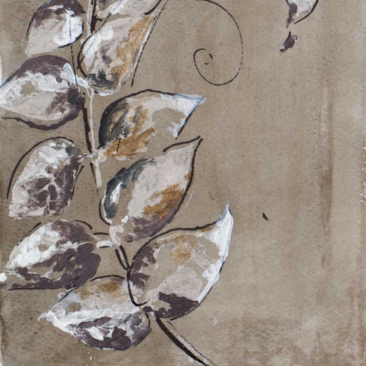 Picture of WATERCOLOR LEAVES SQUARE I