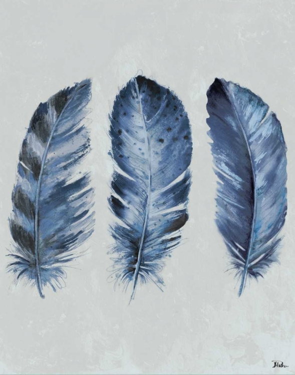 Picture of INDIGO BLUE FEATHERS II