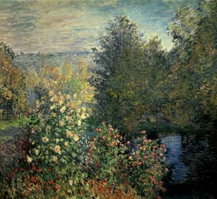 Picture of QUIET CORNER IN THE GARDEN OF MONTGERON