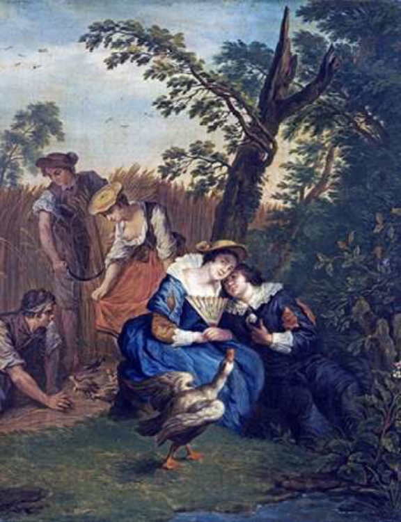 Picture of A COURTING COUPLE BENEATH A TREE