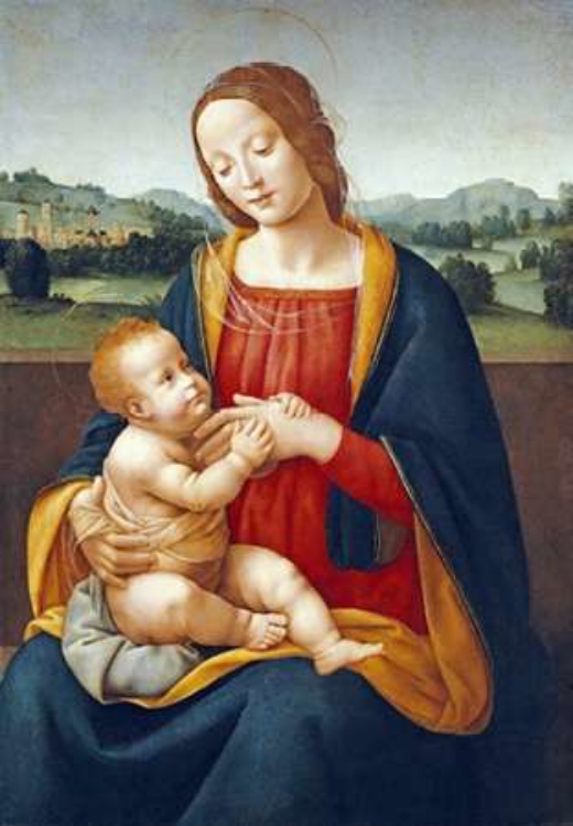 Picture of MADONNA AND CHILD BEFORE A LANDSCAPE