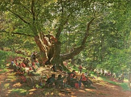 Picture of ROBIN HOOD AND HIS MERRY MEN IN SHERWOOD FOREST