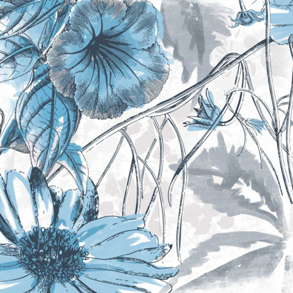 Picture of SKETCH FLOWERS 2 BLUE