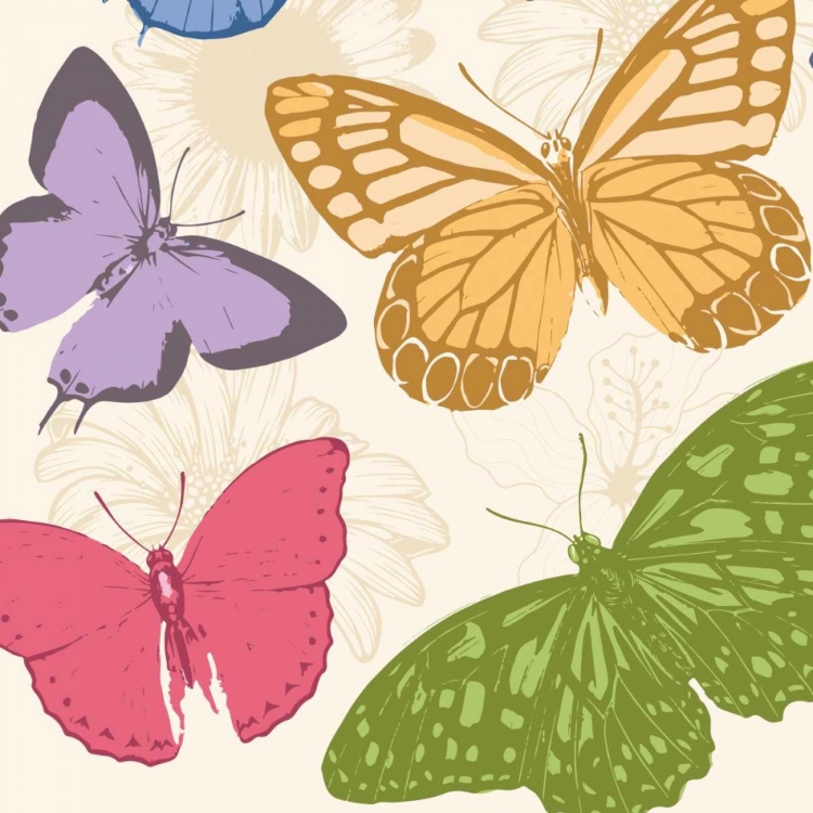 Picture of COLORFUL BUTTERFLIES 2