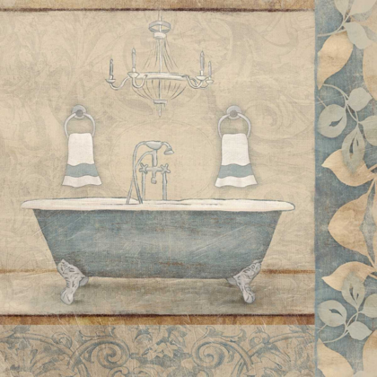 Picture of BATH FLORAL PATTERN BLUE 1