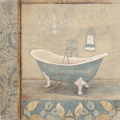 Picture of BATH FLORAL PATTERN BLUE 2