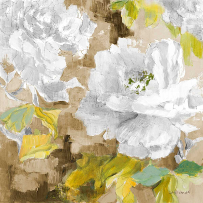Picture of WHITE MODERN PEONIES I