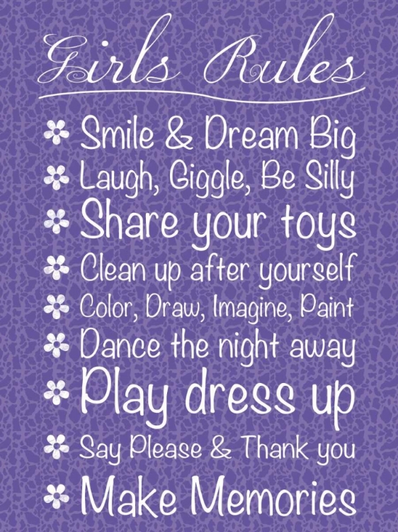 Picture of GIRLS RULES