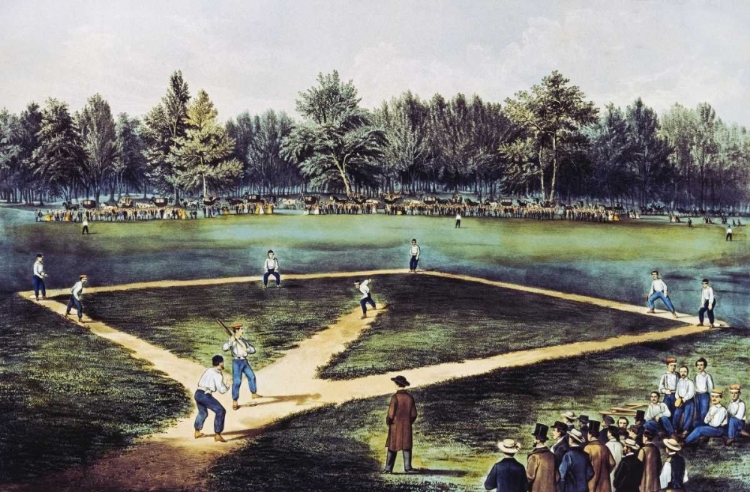 Picture of THE AMERICAN NATIONAL GAME OF BASEBALL AT THE ELYSIAN FIELDS