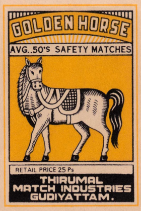 Picture of GOLDEN HORSE AVG. 50S SAFETY MATCHES