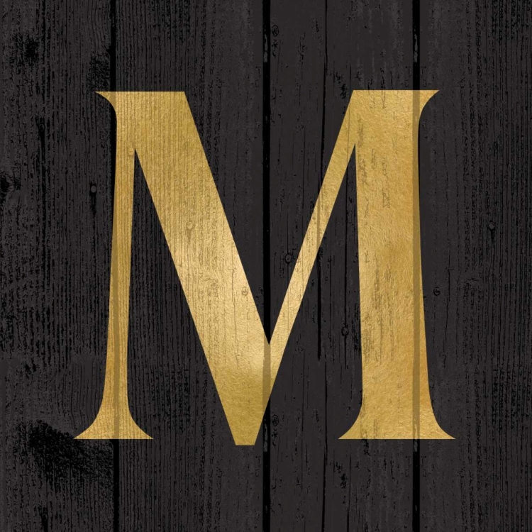 Picture of GOLD ALPHABET M