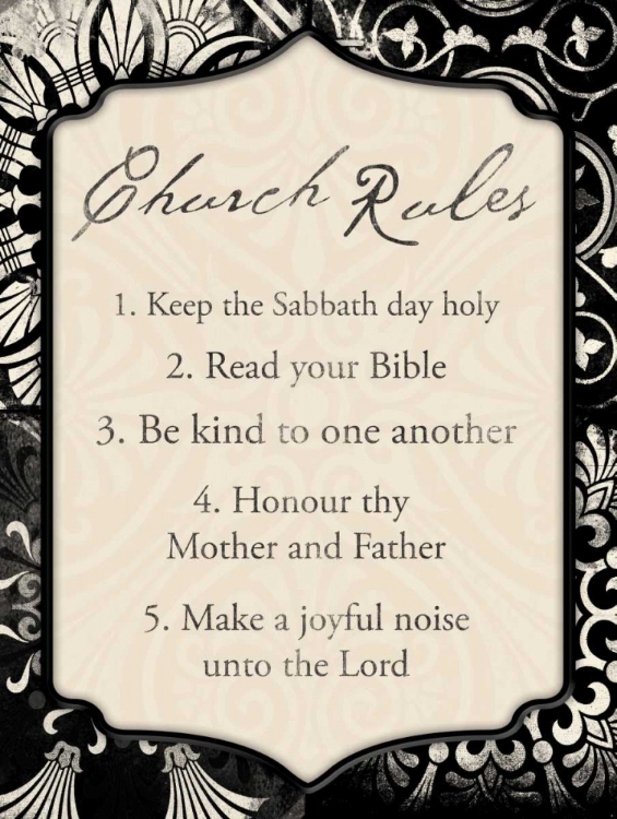 Picture of CHURCH RULES MATE