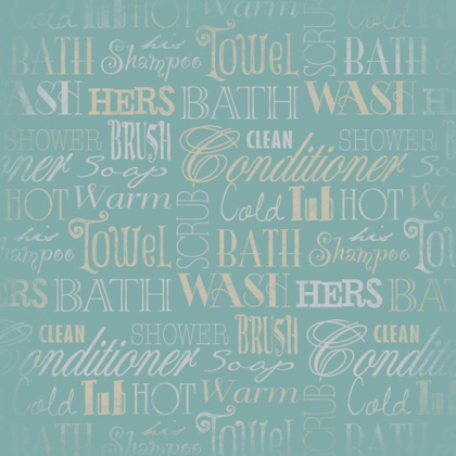 Picture of BATH TYPOGRAPHY TEAL