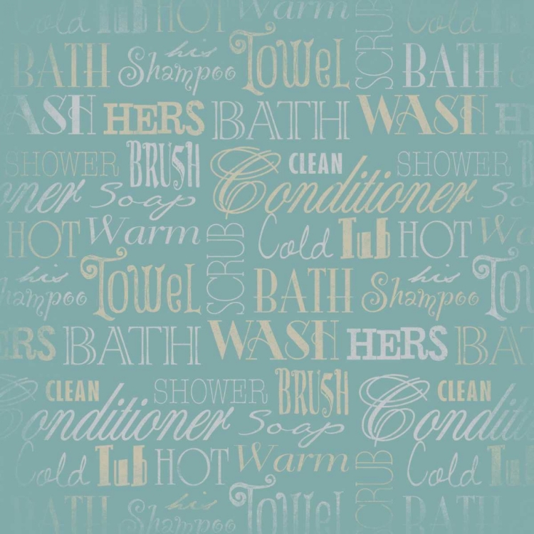 Picture of BATH TYPOGRAPHY TEAL