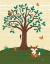 Picture of GRAND TREE AND FOXES