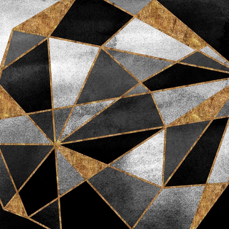 Picture of BLACK GEO ABSTRACT