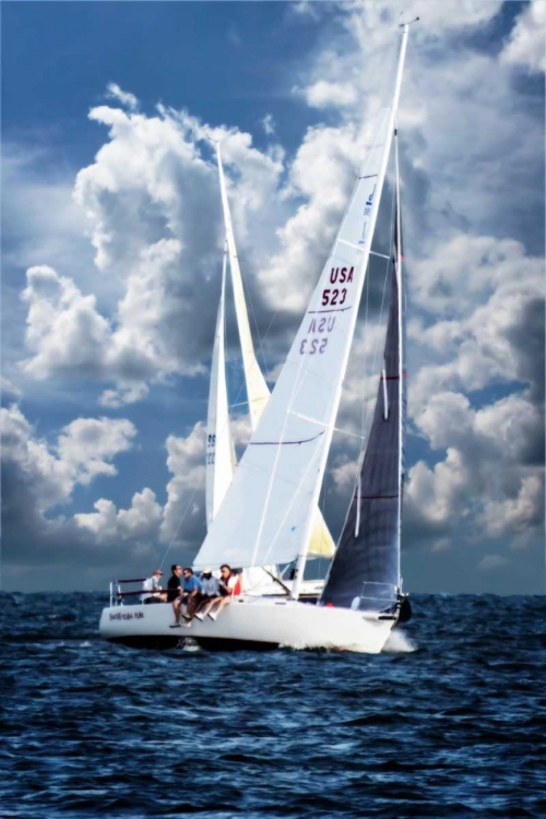 Picture of CROSSING SAILBOATS