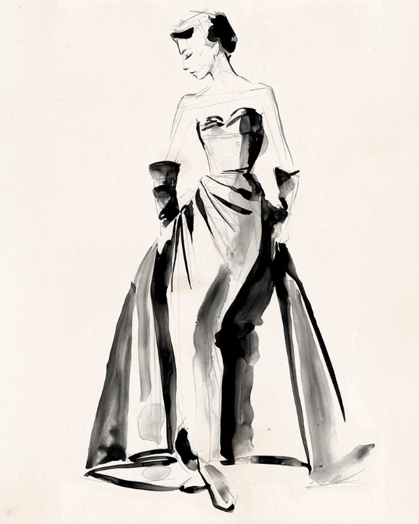 Picture of VINTAGE COSTUME SKETCH I