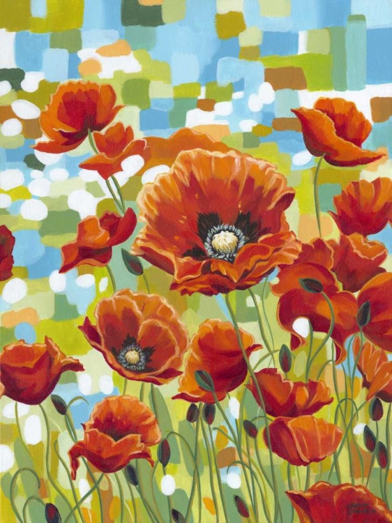 Picture of VIVID POPPIES I