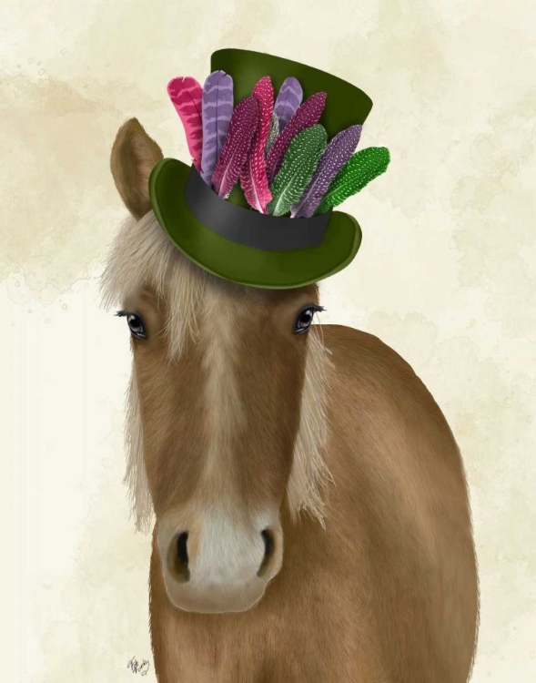 Picture of HORSE WITH FEATHER HAT