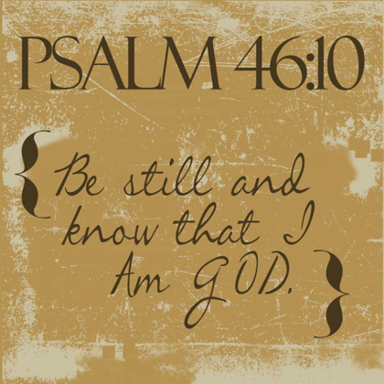 Picture of PSALMS 46-10-GOLD