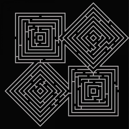 Picture of QUAD LABYRINTH ON BLACK