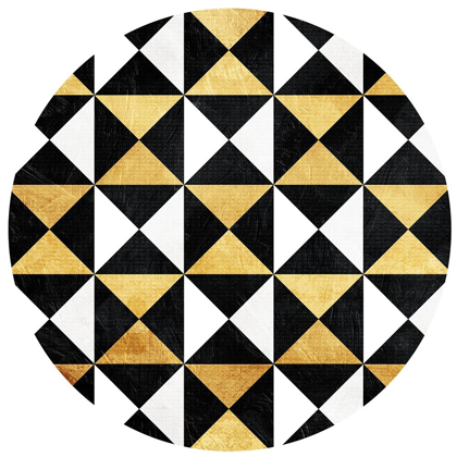 Picture of GOLD BLACK TRIANGLES CIRCLE