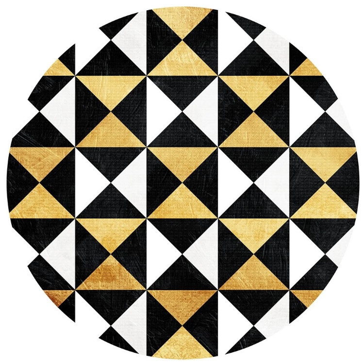 Picture of GOLD BLACK TRIANGLES CIRCLE