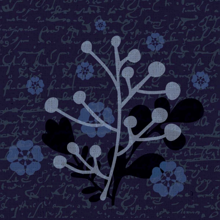 Picture of INDIGO OLIVE BRANCH