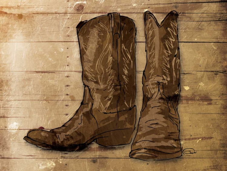 Picture of SKETCHED BOOTS