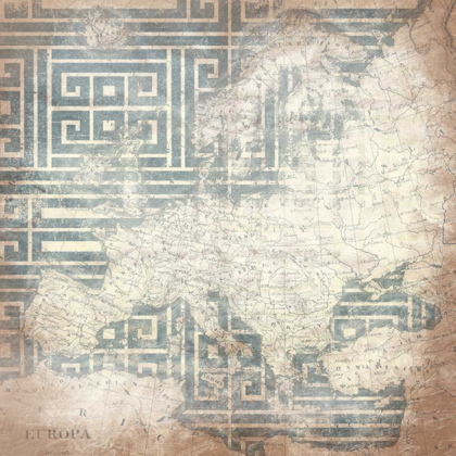 Picture of PATTERNED MAP EUROPA