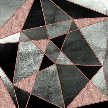 Picture of BLUSH GEO ABSTRACT 1