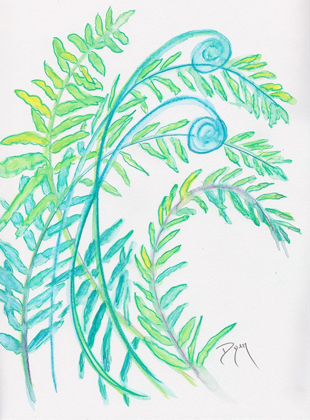 Picture of FLORAL FERN I