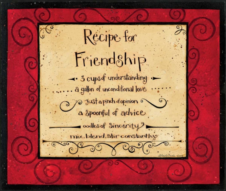 Picture of FRIENDSHIP RECIPE