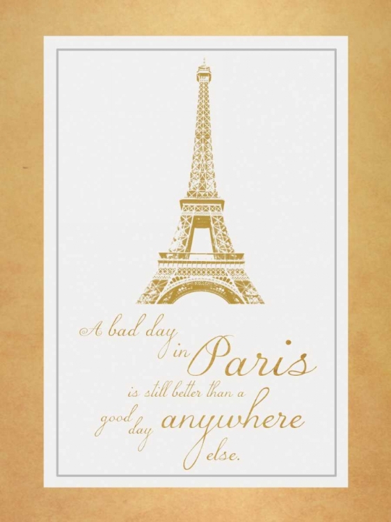 Picture of PARIS QUOTE GOLD