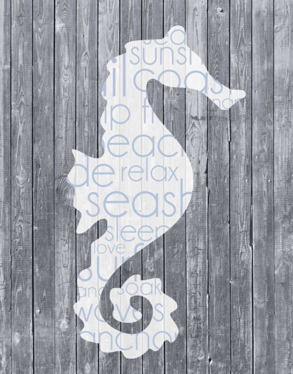 Picture of SEAHORSE WOOD PANEL