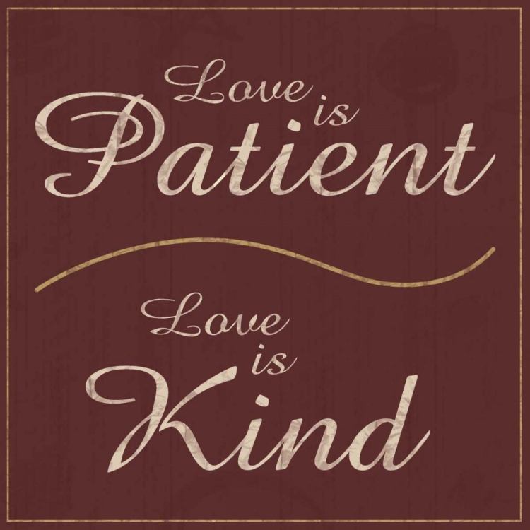 Picture of LOVE IS PATIENT