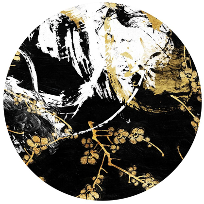 Picture of GOLDEN BLACK FLORAL CIRCLE