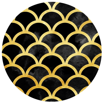 Picture of GOLD BLACK WAVES CIRCLE